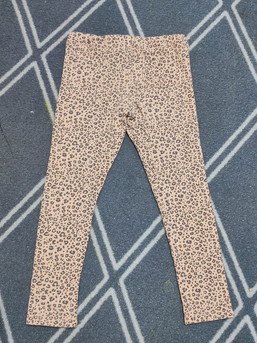 Legginsy getry dziewczęce H&M roz. 116 (5-6 lat) w panterkę cętki