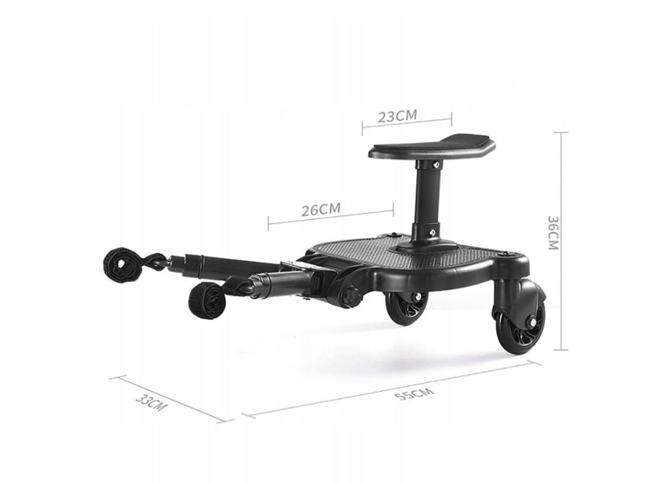 Dostawka do wozka 25kg z siedziskiem