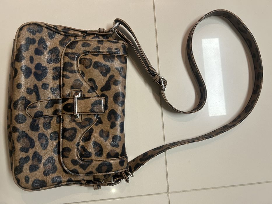 Torebka listonoszka pantera skóra