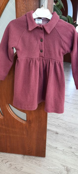 Ніжно бордова сукня від ZARA  для дівчинки