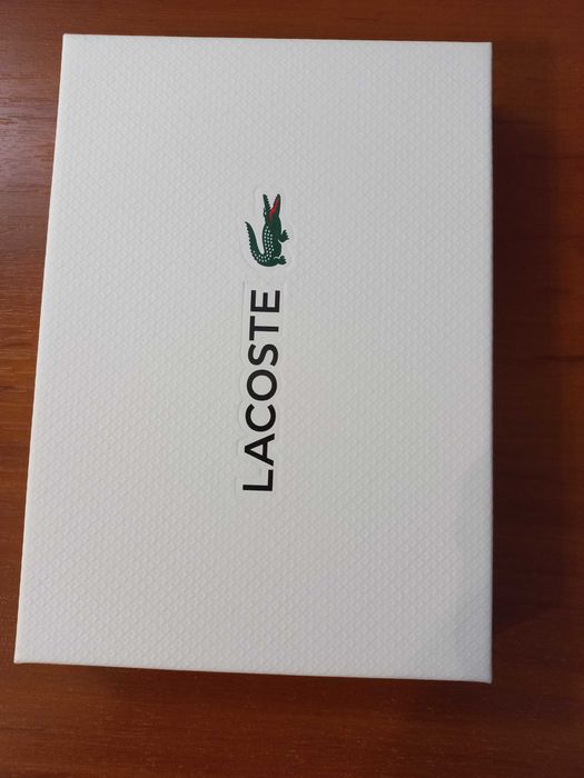 Lacoste кошелек портмоне визитница чехол новый кожа в упаковке