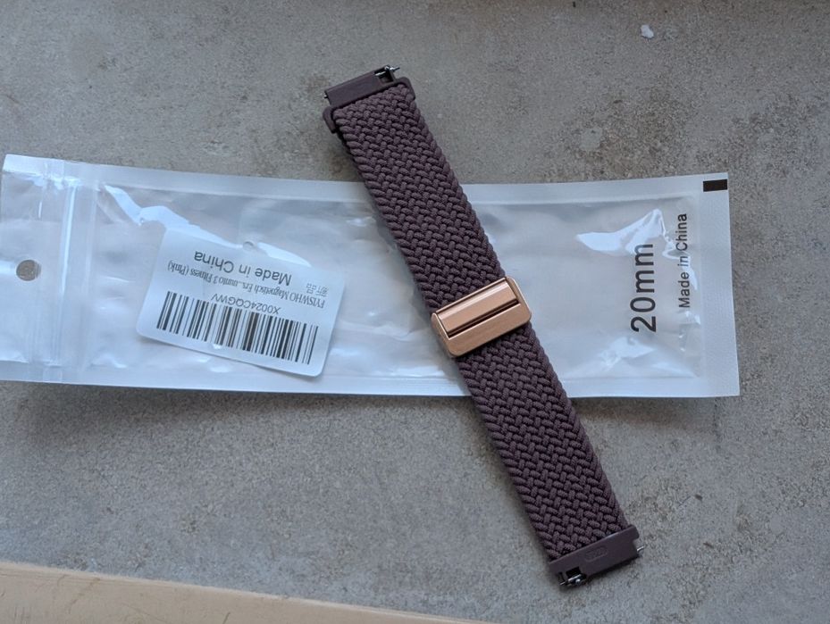 Pulseira Nylon Elástica 20mm Roxo escuro