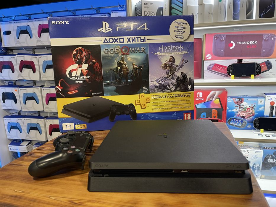 PS4 Sony Playstation 4 slim 1Tb 1000gb б/у обмен