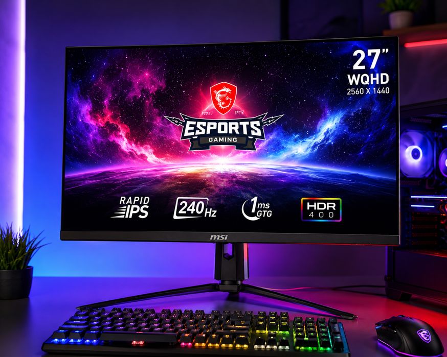 Игровой монитор  MSI G274QPX 27" (WQHD, 240Гц, Rapid IPS)