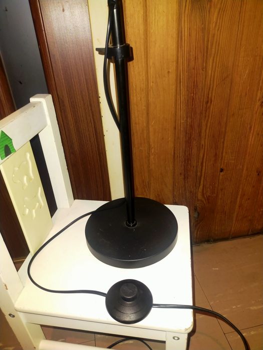 Lampa podłogowa retro abażur z PRL
