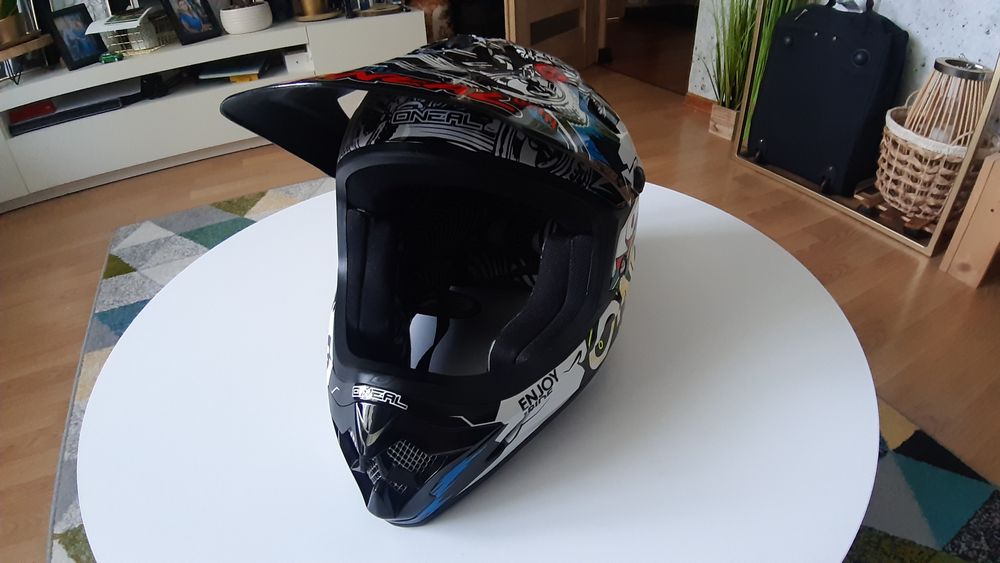 Kask O'NEAL BACKFLIP Villain white junior MTB