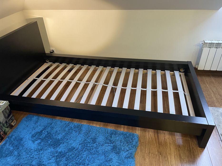 Łóżko IKEA Malm czarna 90x200