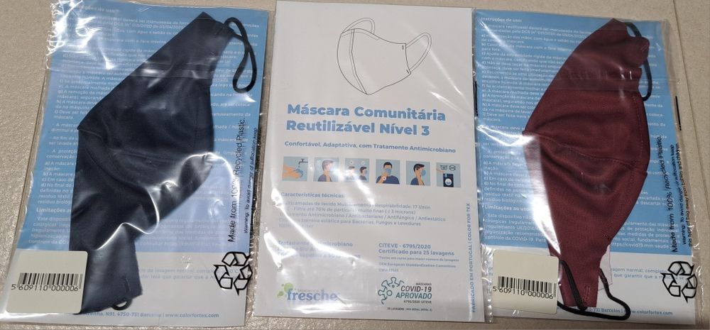 Máscara proteção Covid - reutilizável - nivel 3