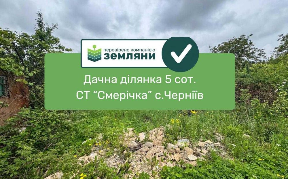 Продається дачна земельна ділянка у с. Черніїв СТ "Смерічка"