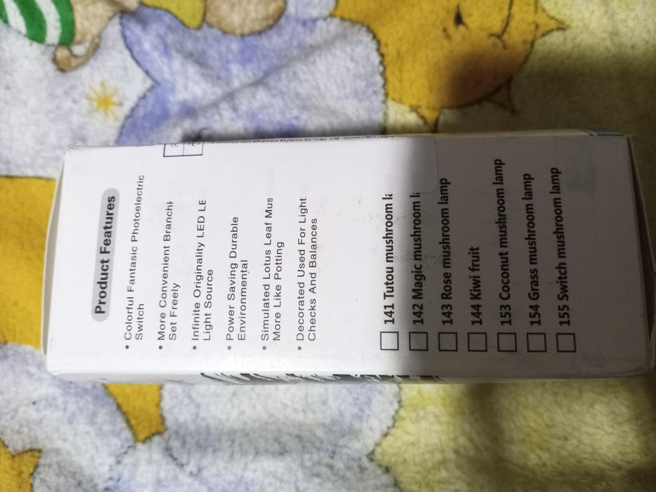 Luz noturna LED cogumelo