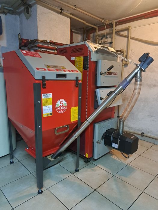 Zestaw do przeróbki kotła pieca na pellet Kipi 16 kW przystawka układ