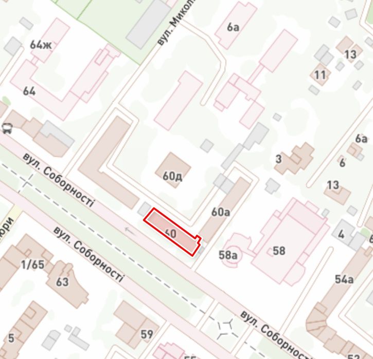 Оренда комерційного приміщення 51 м² | вул. Соборності, 60 | Червона лінія | Центр