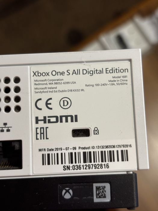 Xbox one s 1TB all digital