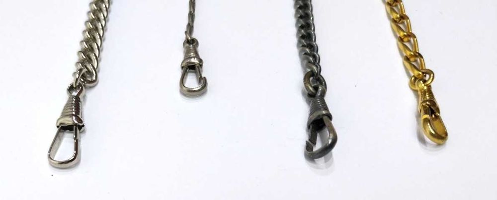 Lote com 4 correntes para Relógios de Bolso