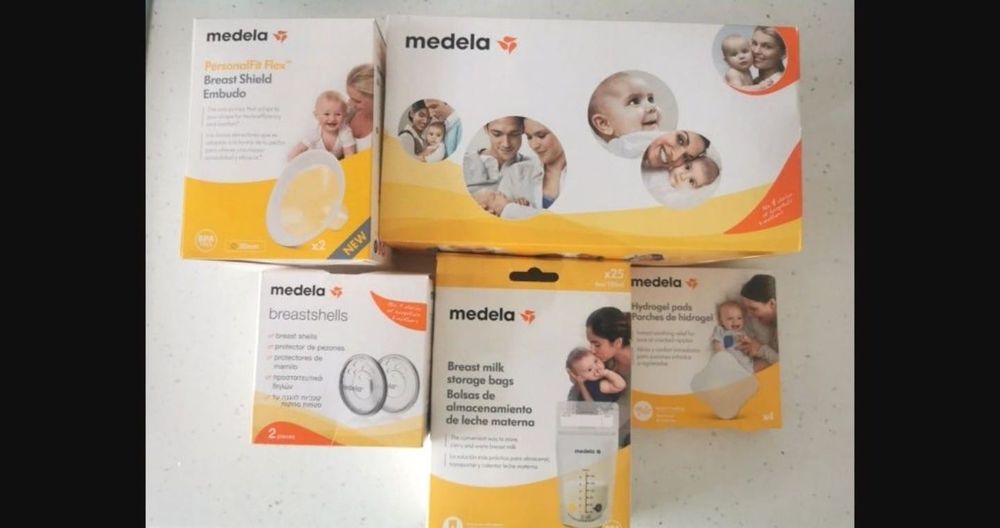 Vários artigos de Amamentação MEDELA