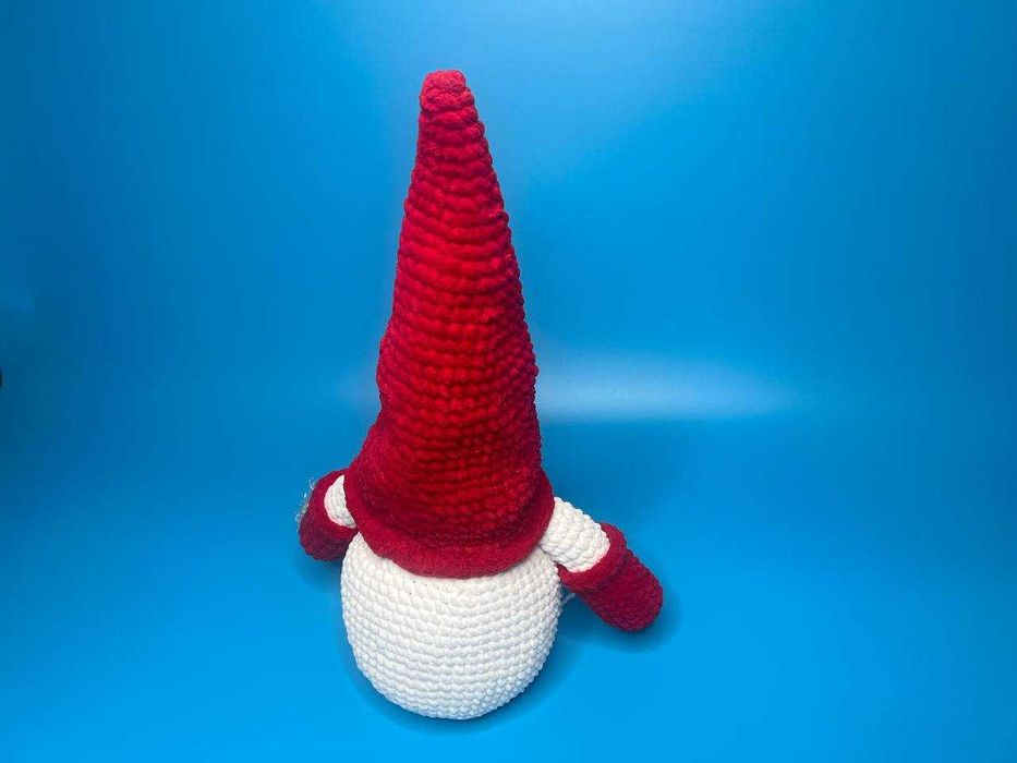 В'язаний великий шведський плюшевий гном ручної роботи, новий рік