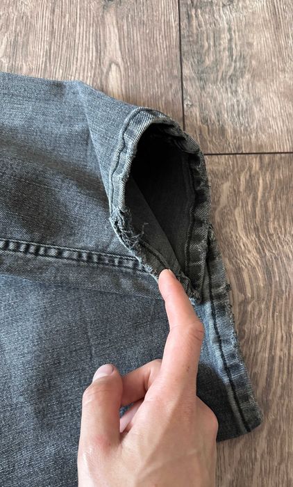 Spodnie jeansowe LEVIS 502 męskie szare denim r. 33 (M)