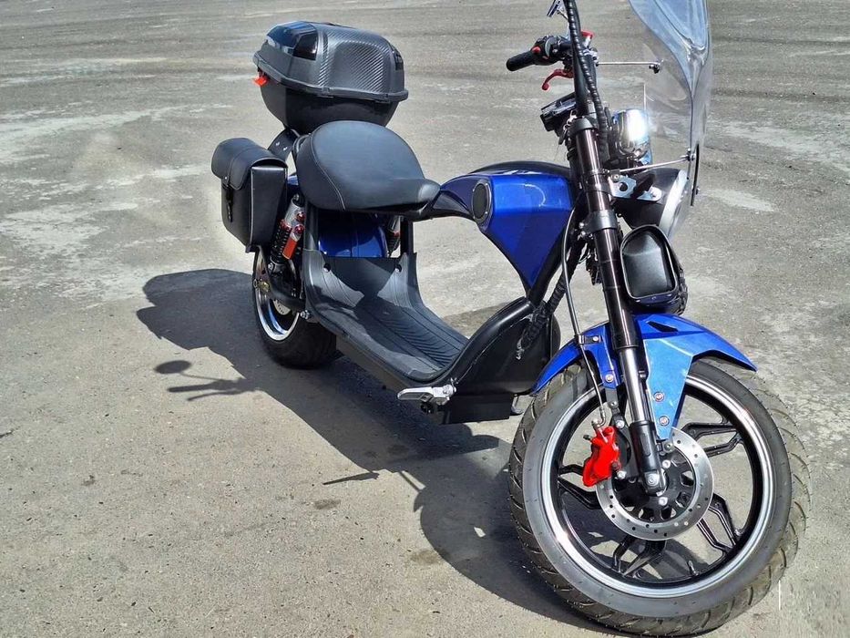 NEW Електробайк Citycoco Chopper 2000Вт ! Наложка 12 колеса