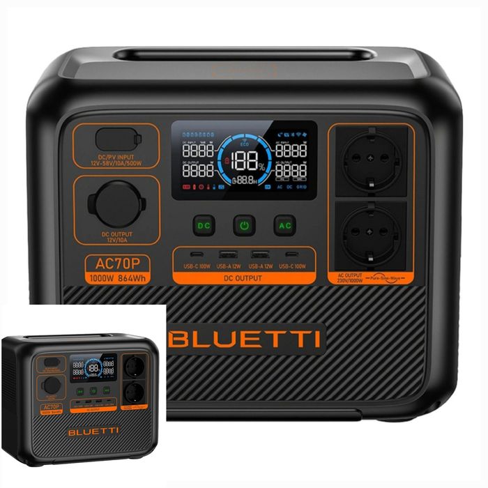 Зарядна станція Bluetti AC70P нова