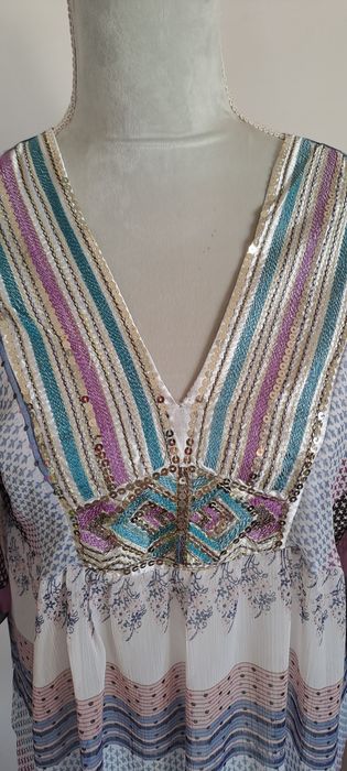 Tunica estampada tam unico
Como nova