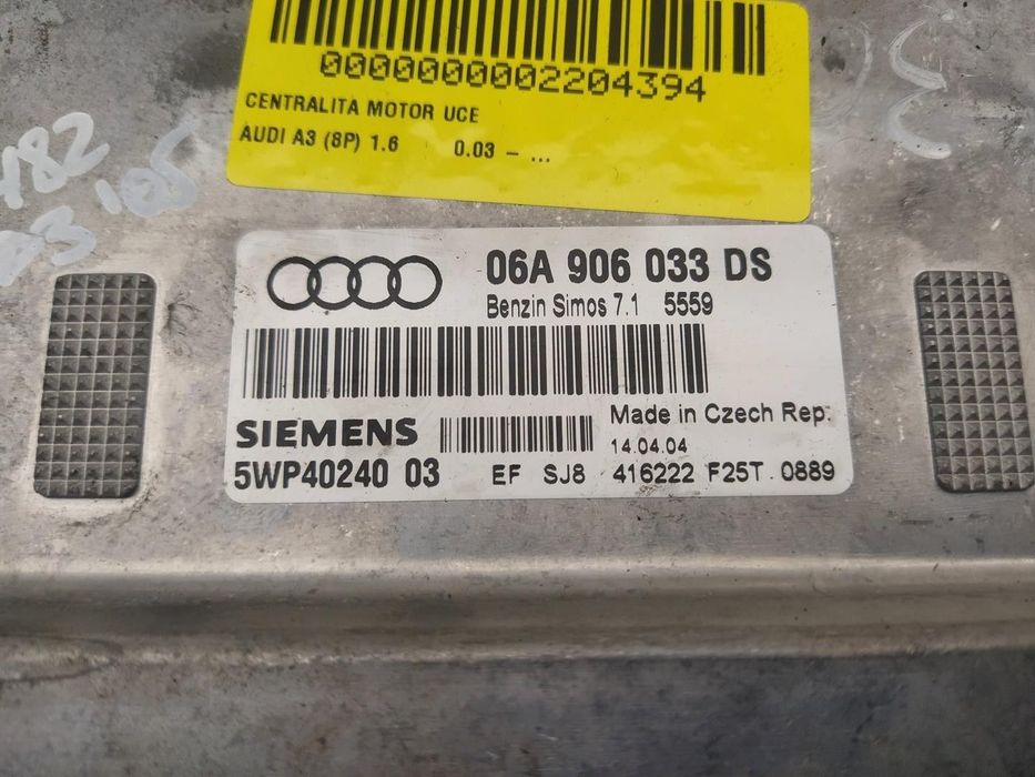 CENTRALINA MOTOR UCE AUDI A3 2005 -0281013297