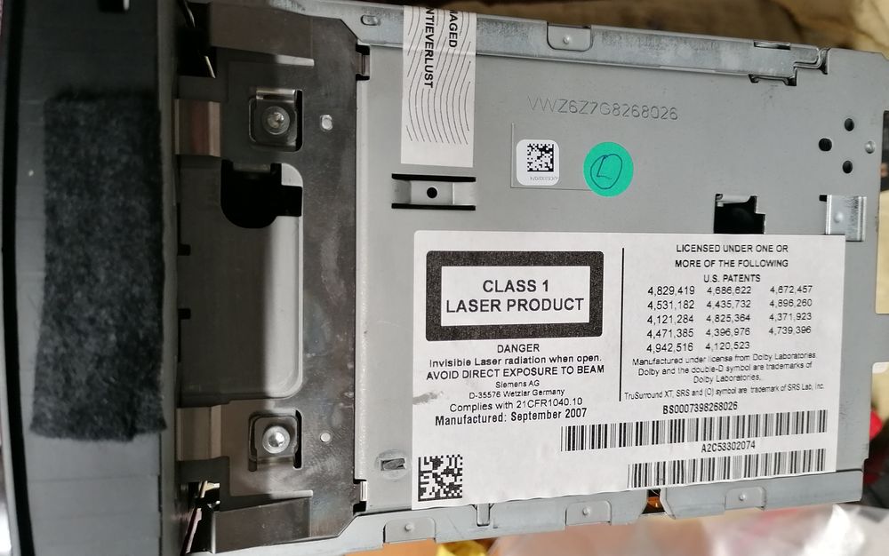 Radio nawigacja RNS 510  Touareg T5 stan bardzo dobry kod.