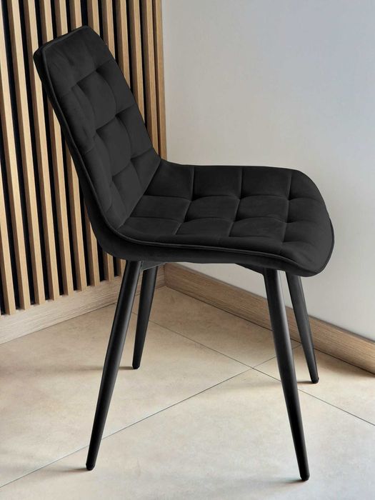 Welurowe krzesło tapicerowane do salonu i jadalni. Nowe. Wysyłka 24h