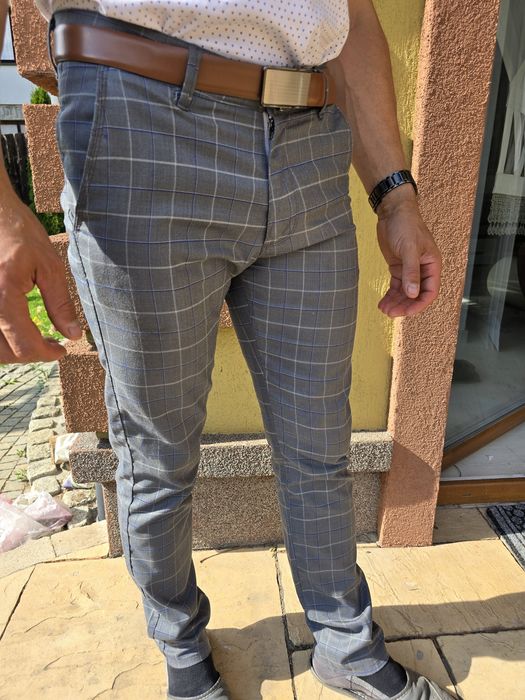 Spodnie męskie eleganckie L W30 L34