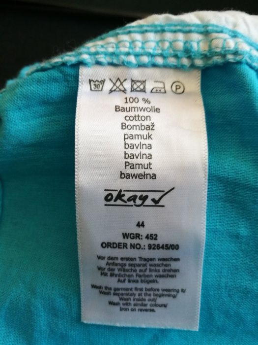 Nowe niebieskie rybaczki, rozm 44