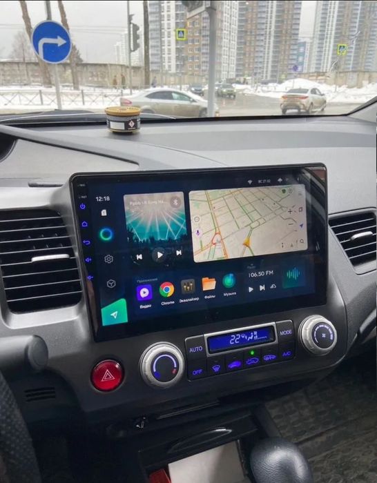 Магнитола 10.1 дюймів Honda civic 4D/Civic hybrid