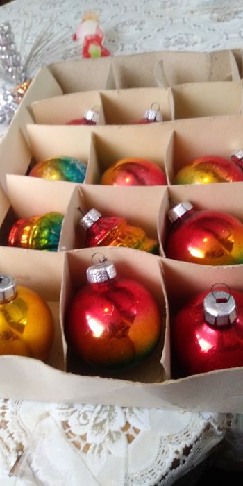 Шары новогодние. Германия 1975 г. Винтаж. Времен СССР