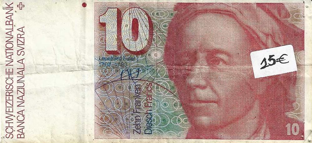 Notas antigas - Suiça