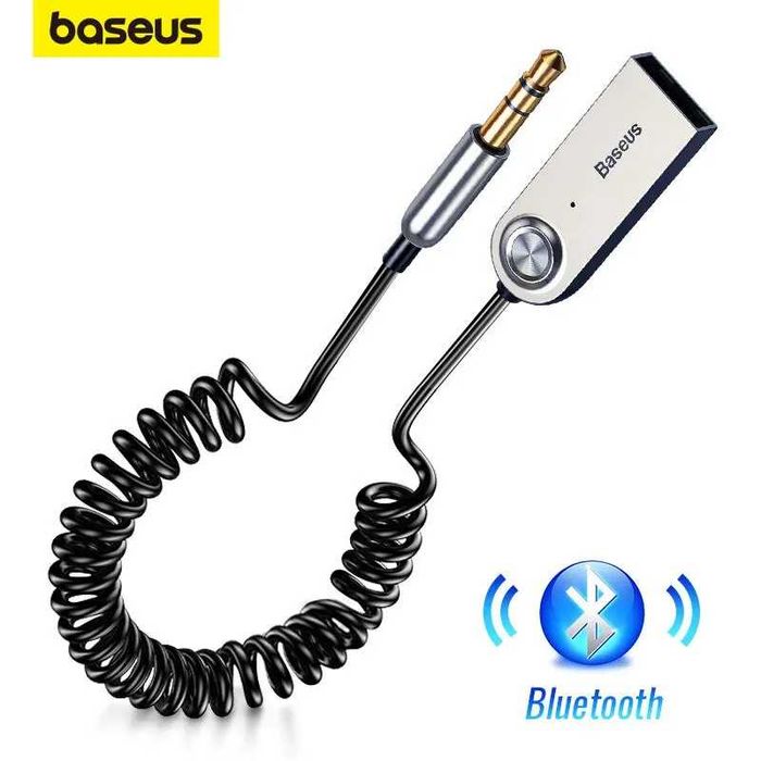 Стерео музика в МАШИНУ! Bluetooth AUX ресивер аудіо адаптер FM-трансмітер Baseus BA01 USB.