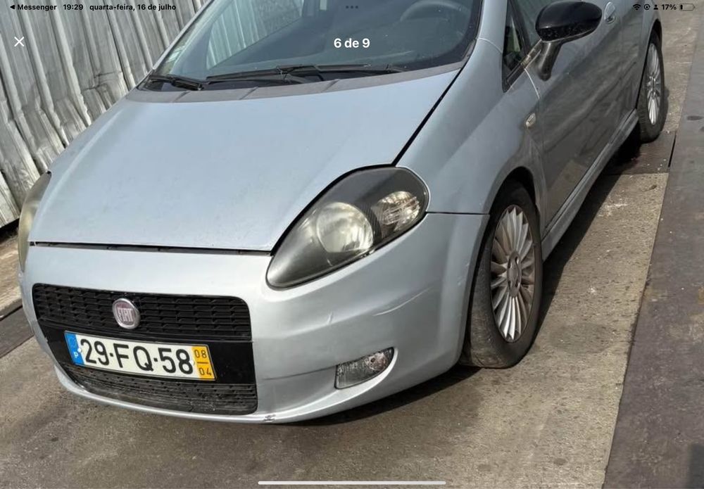 Fiat punto 1.3 Multijet ano 2007 para peças