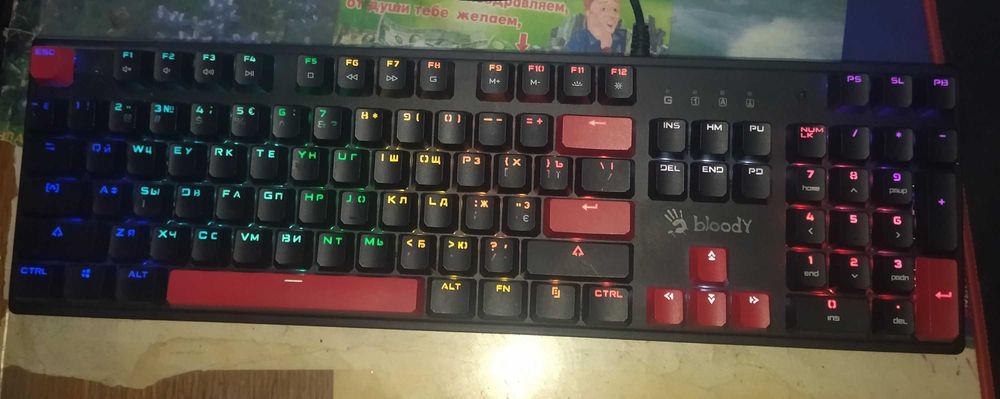 Клавіатура механічна дротова A4Tech S510R Bloody