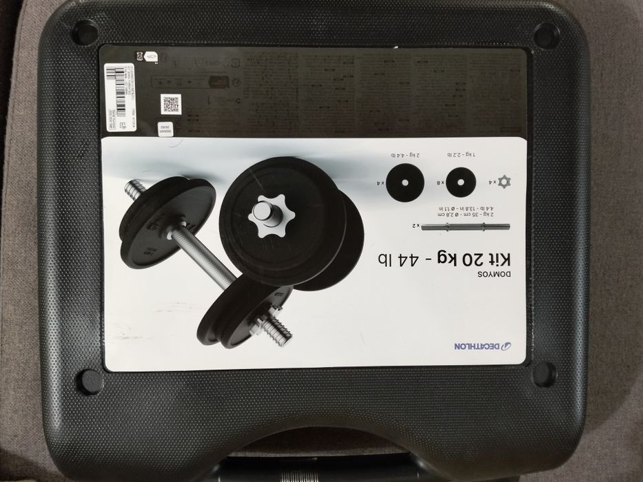 Halteres de musculação 20kg + 2 + 2