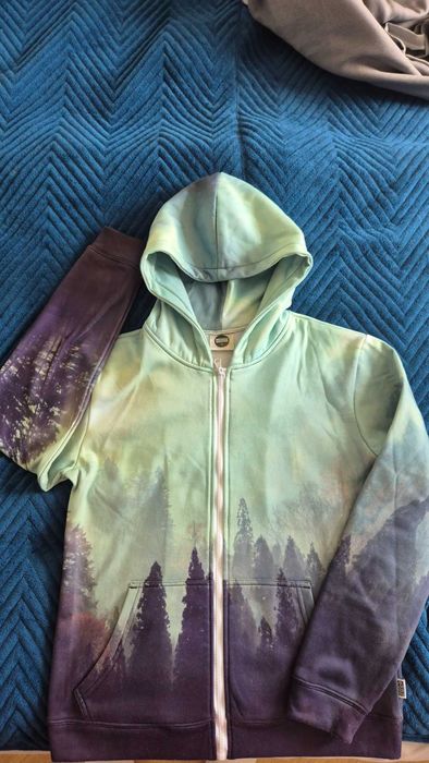 Bluza z kapturem meska M motyw lasu MR.GUGU