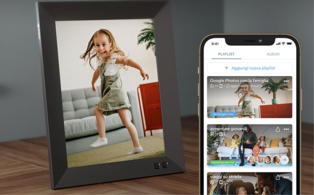 Nixplay 2K Smart Digital Photo Frame 9.7 Inch
