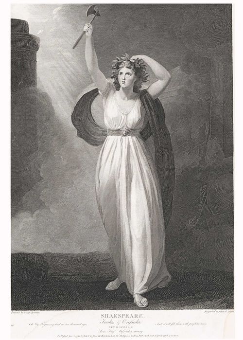 1795 rok Szekspir, Cassandra Raving, wymiar 38cm x 53cm