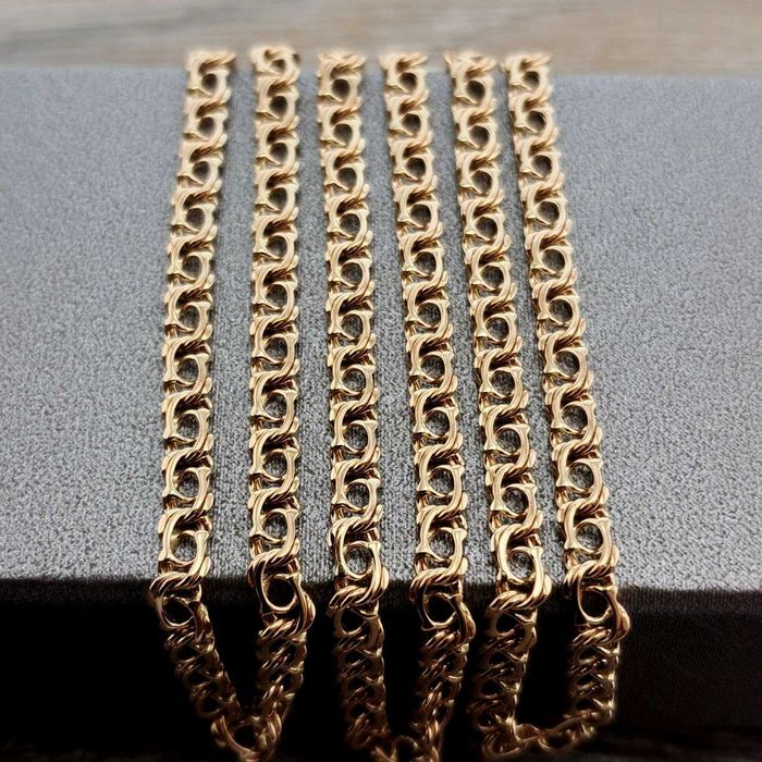 Срочно! Золотая Цепочка 8,95 гр 55 см Стильная Новая 585 пр Унисекс