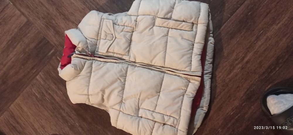 Beżowy bezrękawnik kamizelka Next 2/3 lata 98 cm