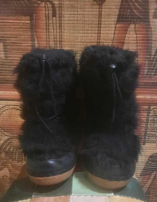 Кожаные - Лун буты. Crazy Japan. 39 - 40 размер. Япония.