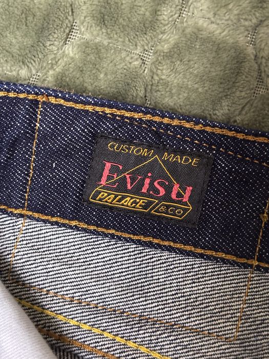 Джинсові реп Шорти Evisu x Palace Y2K style