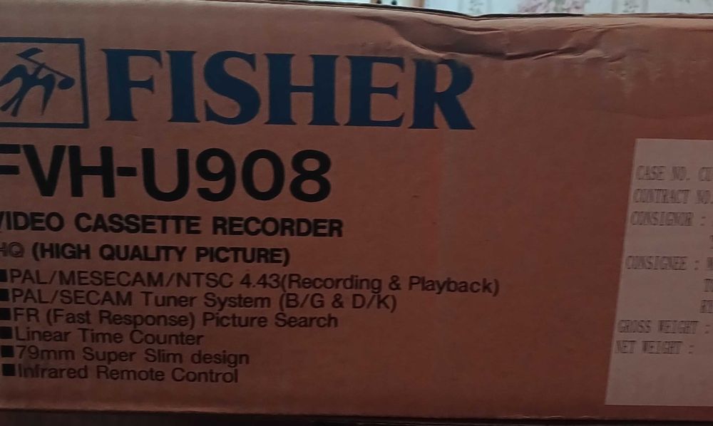 Продається відеомагнітофон FISHER FVH-U908