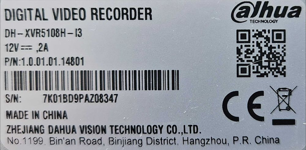 Dahua DH-XVR5108HS-4KL-I3 XVR 5 em 1 Dahua 8 canais 8MP