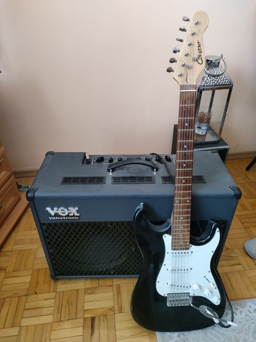Elektryczna gitara plus wzmacniacz
