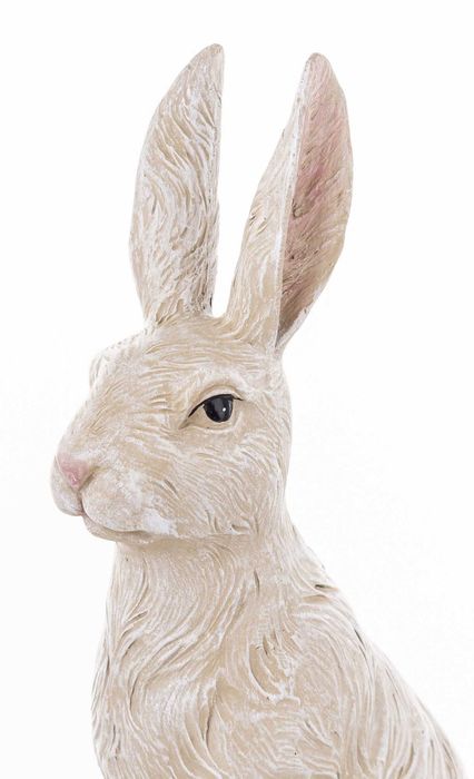 Zając Królik biały siedzący h32,5cm. 163995