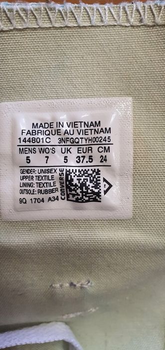 Кеды Converse 37,5р.24,8см