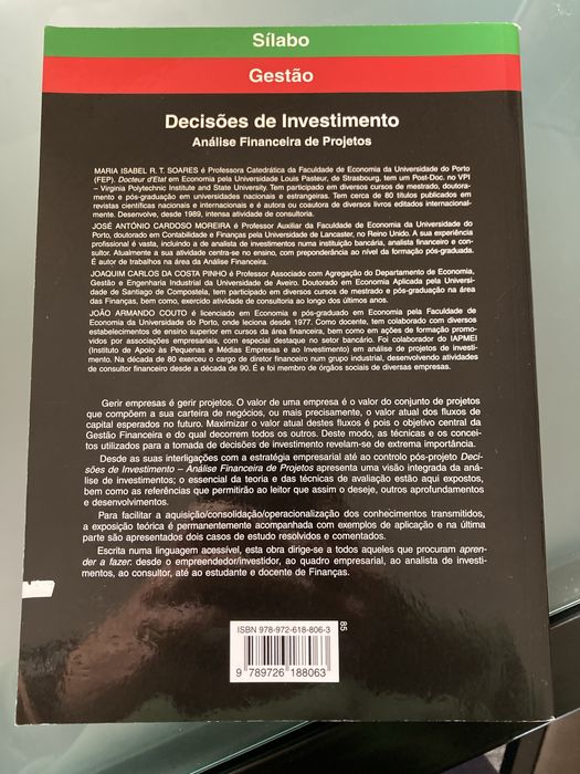 Decisões de Investimento
