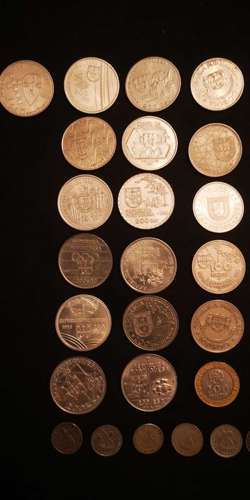 Moedas Portuguesas antigas de escudos